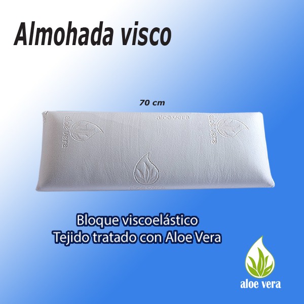 Almohada viscoelástica con aloe vera 75x45cm Dermoprotección