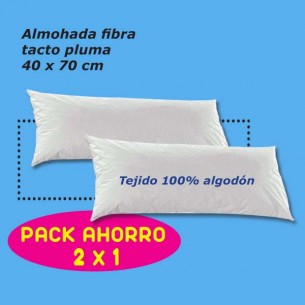 Pack 2x1 Almohada Fibra...